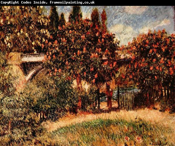Pierre-Auguste Renoir Eisenbahnbrucke von Chatou
